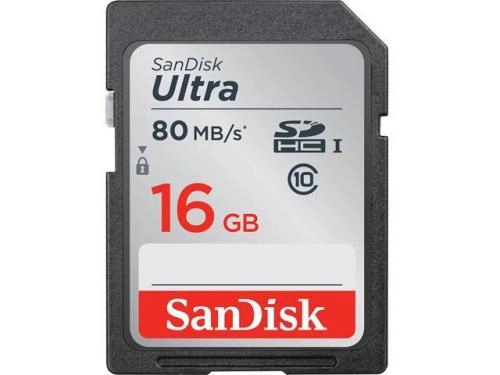 SanDisk Ultra SDXC Class 10 UHS-I 80MB/s 16GB xotira kartasi sotib olish