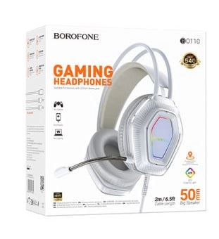 Наушники Borofone BO110 белый в Узбекистане