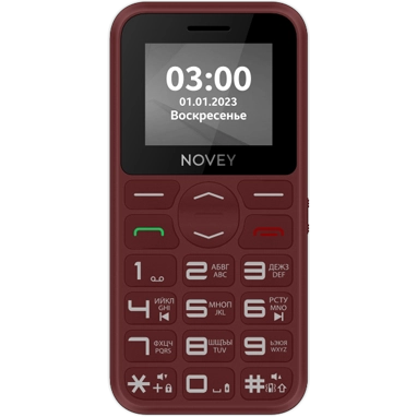 Novey B300 qizil rangli telefoni sotib olish