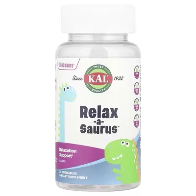 KAL, Dinosaurs®, Relax-a-Saurus™, uzum, 30 chaynashli tabletka (60221) sotib olish