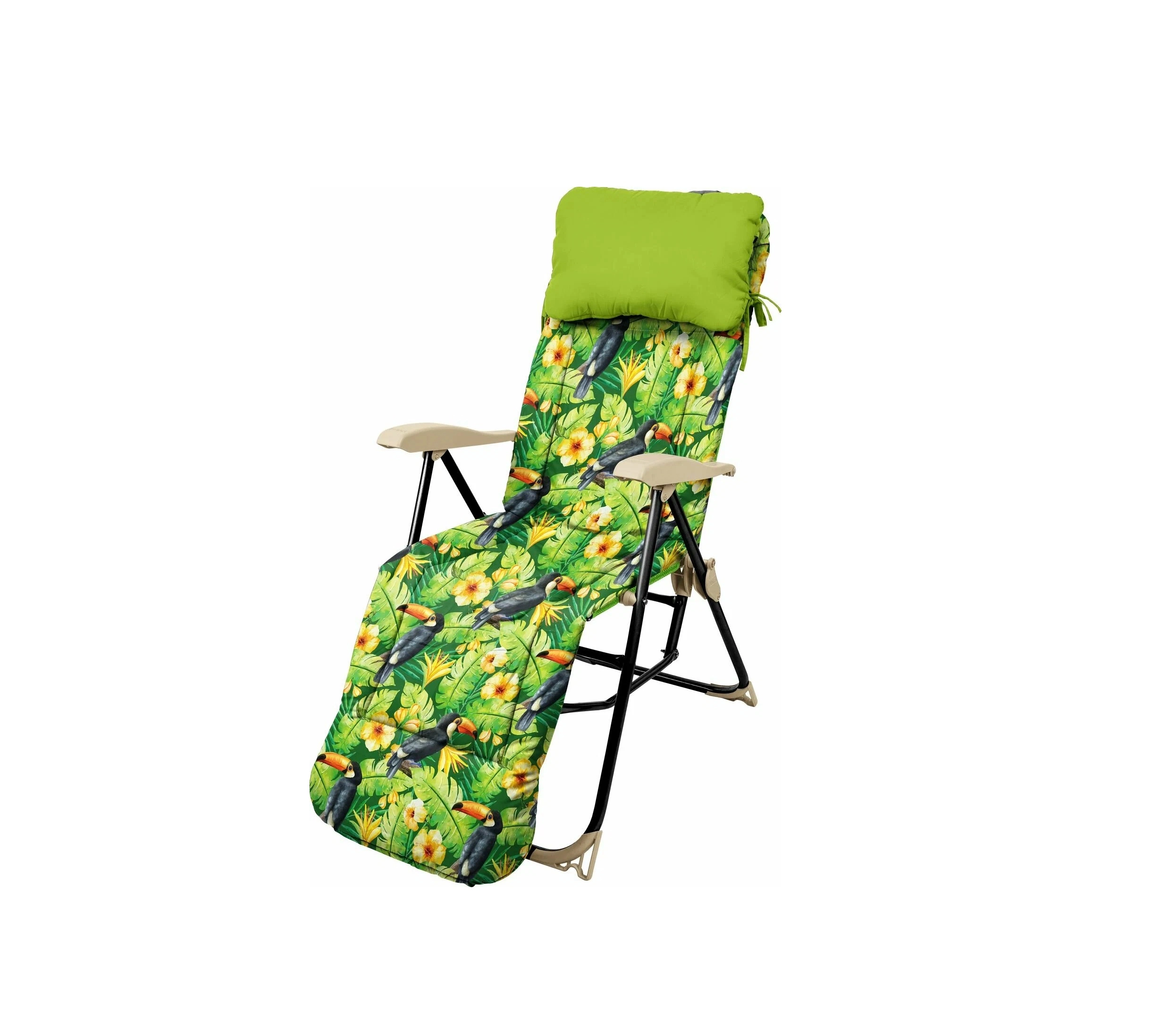 Kreslo-shezlong NIKA HAUSHALT HNK5/Tukan print bilan sotib olish