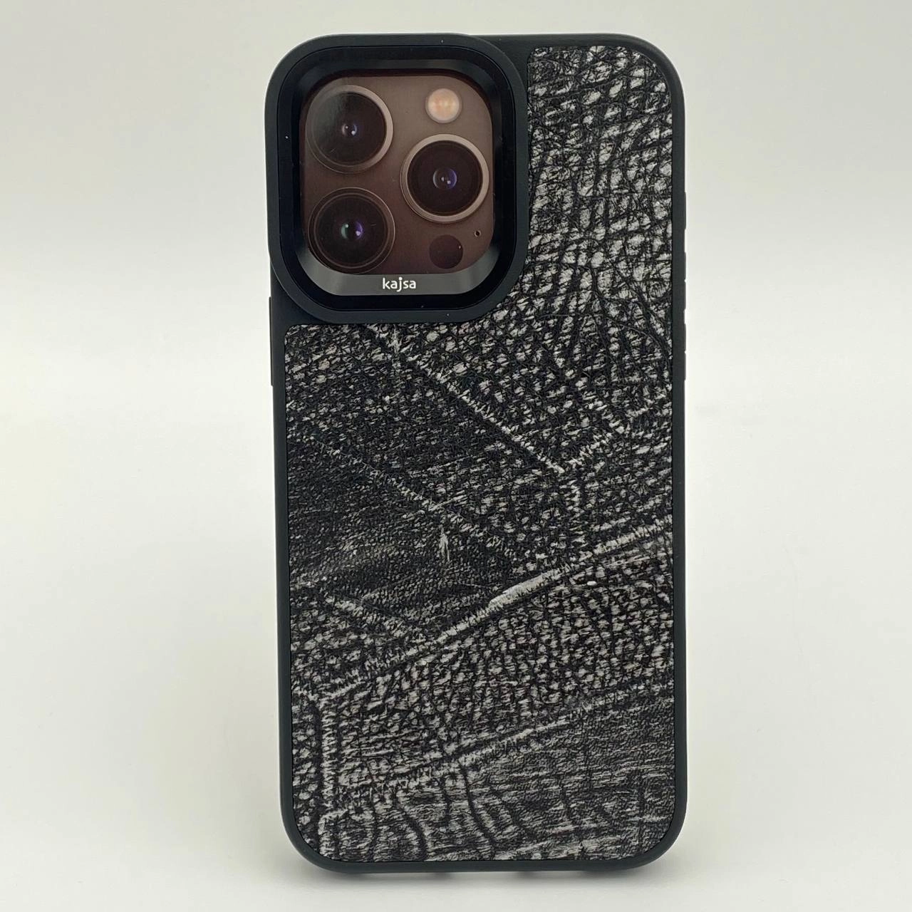 iPhone 15 Pro Max uchun Kajsa Glamours Collection Piecing qora g'ilofi sotib olish