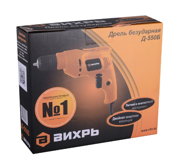 Безударная дрель Вихрь Д-550Б рассрочка