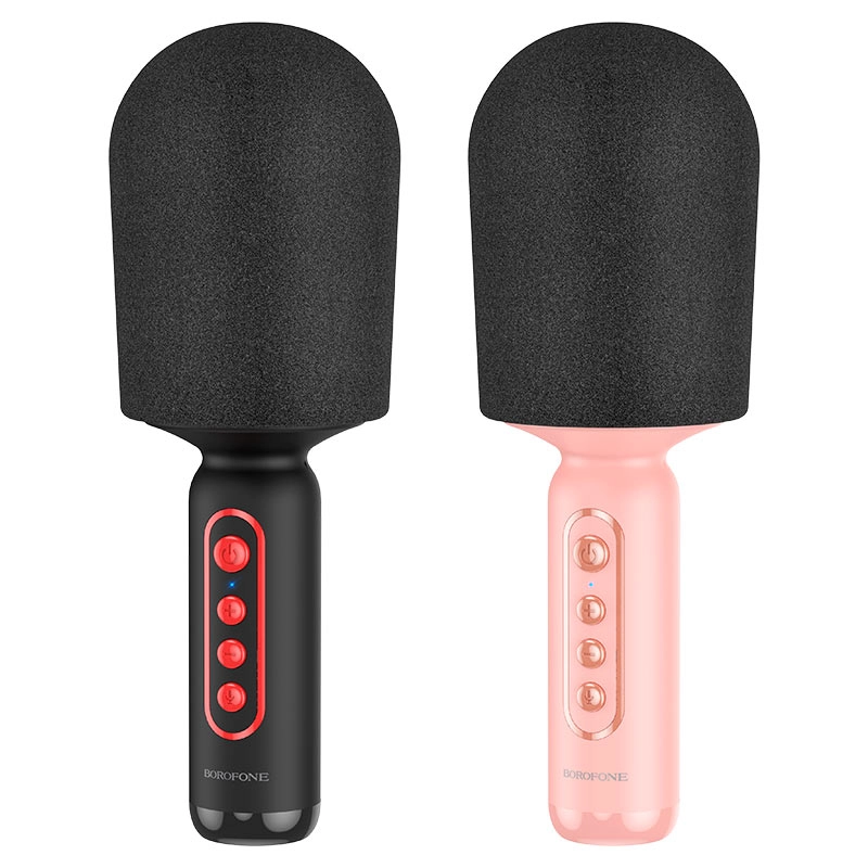 Караоке-микрофон Borofone BFK3 розовый недорого