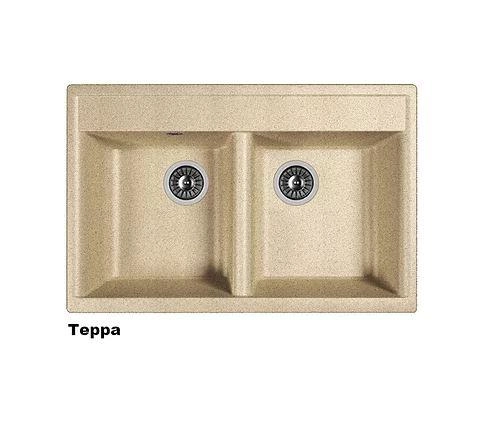 Кухонная мойка Dr. Gans "Астра 780" (Белый, Дюна, Латте, Серый, Терра, Терракота, Черный) рассрочка