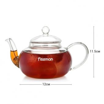 Чайник заварочный Fissman 600 мл со стальным фильтром рассрочка