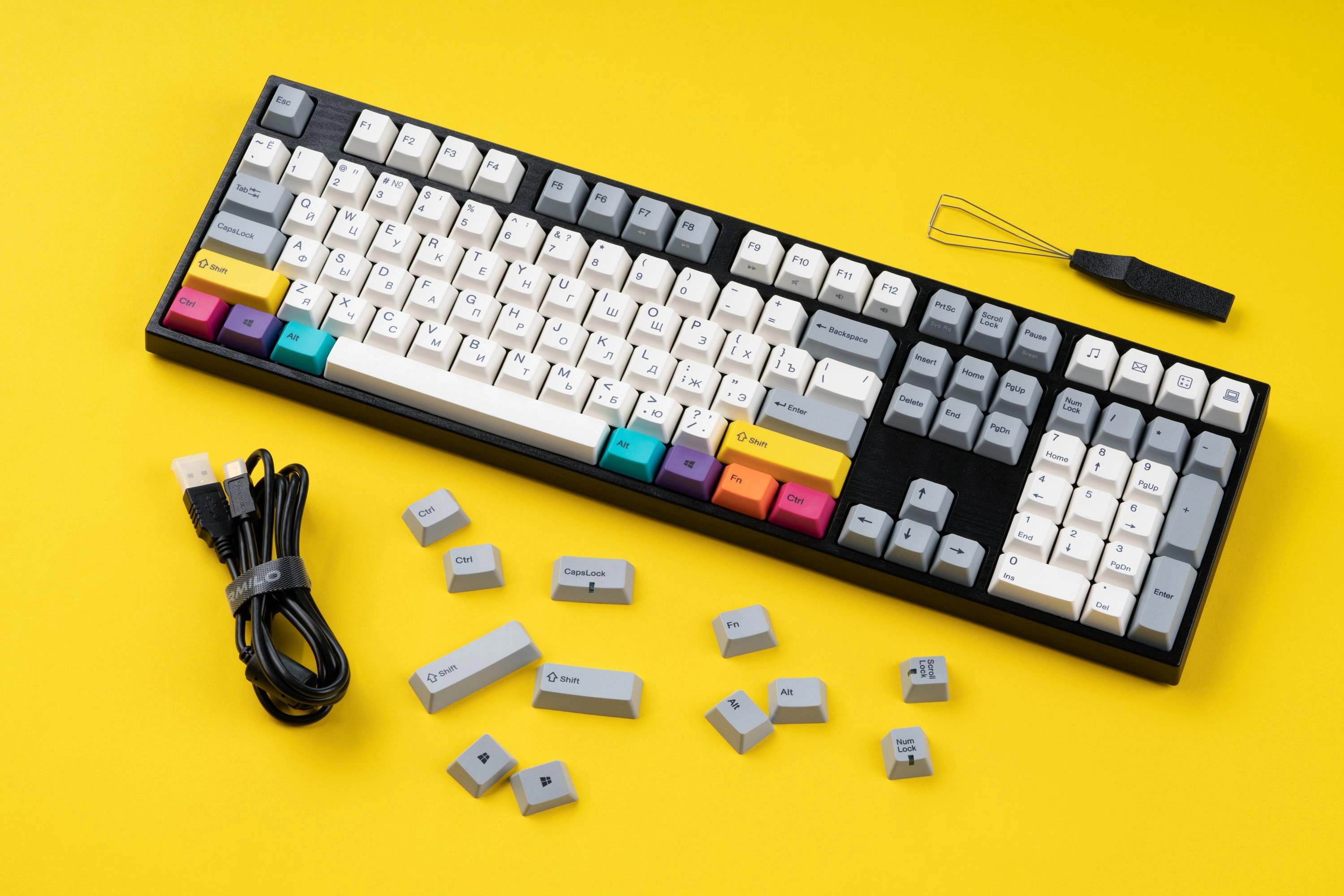 Varmilo VA108M CMYK, Cherry MX Brown klaviaturasi - rasm №6 Varmilo VA108M CMYK, Cherry MX Brown klaviaturasi bo'lib to'lash