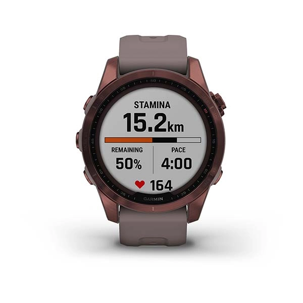 Garmin FENIX 7S Sapphire Solar Edition Dark Bronze Titanium with Shale Grey Band smart-soati bo'lib to'lash