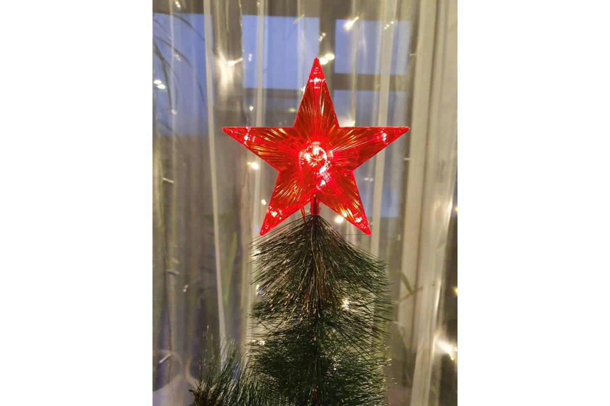 Верхушка на елку VEGAS Звезда 10 ламп рассрочка