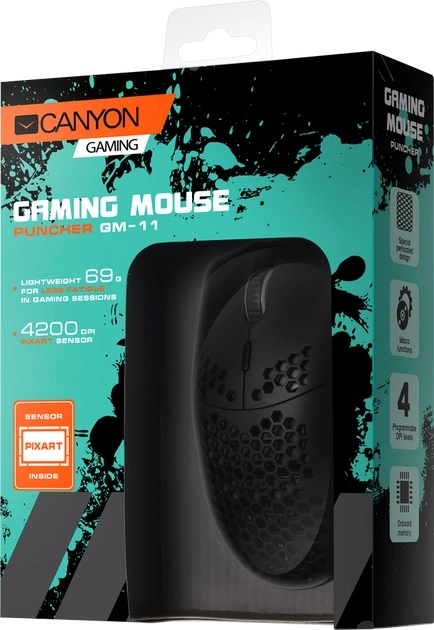 Мышь Canyon Puncher GM-11 USB Corded Black bo'lib to'lash