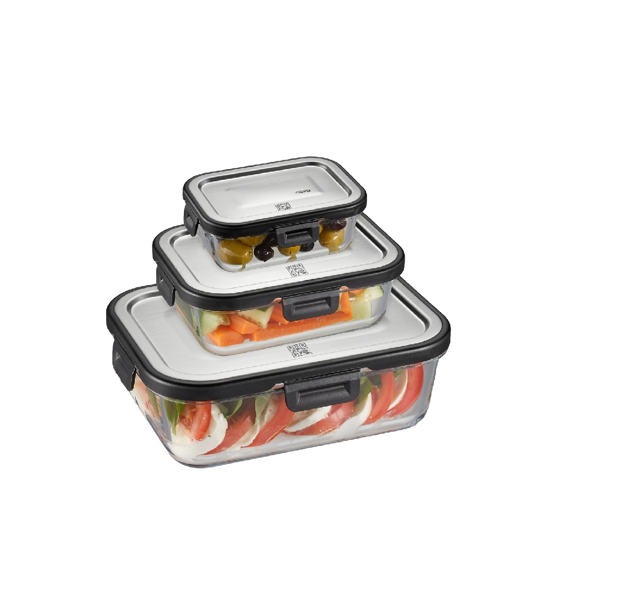 GEFU MILO oziq-ovqat saqlash idishlari to'plami, 3 dona (to'rtburchak) 12799 sotib olish