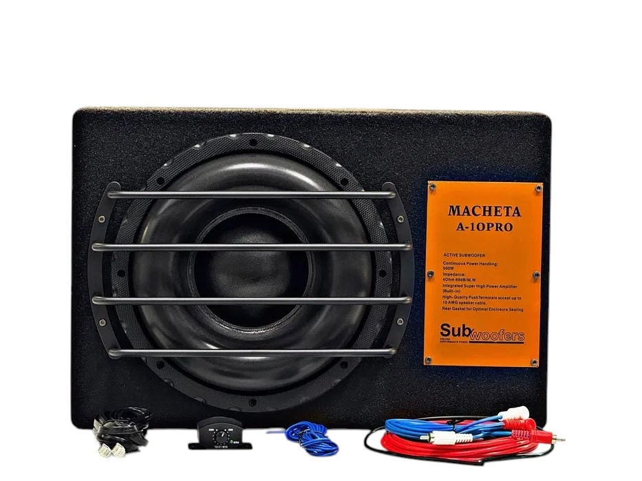 Sabvufer Macheta A10PRO active, o'rnatilgan zavod usiliteli va qutisi bilan arzon