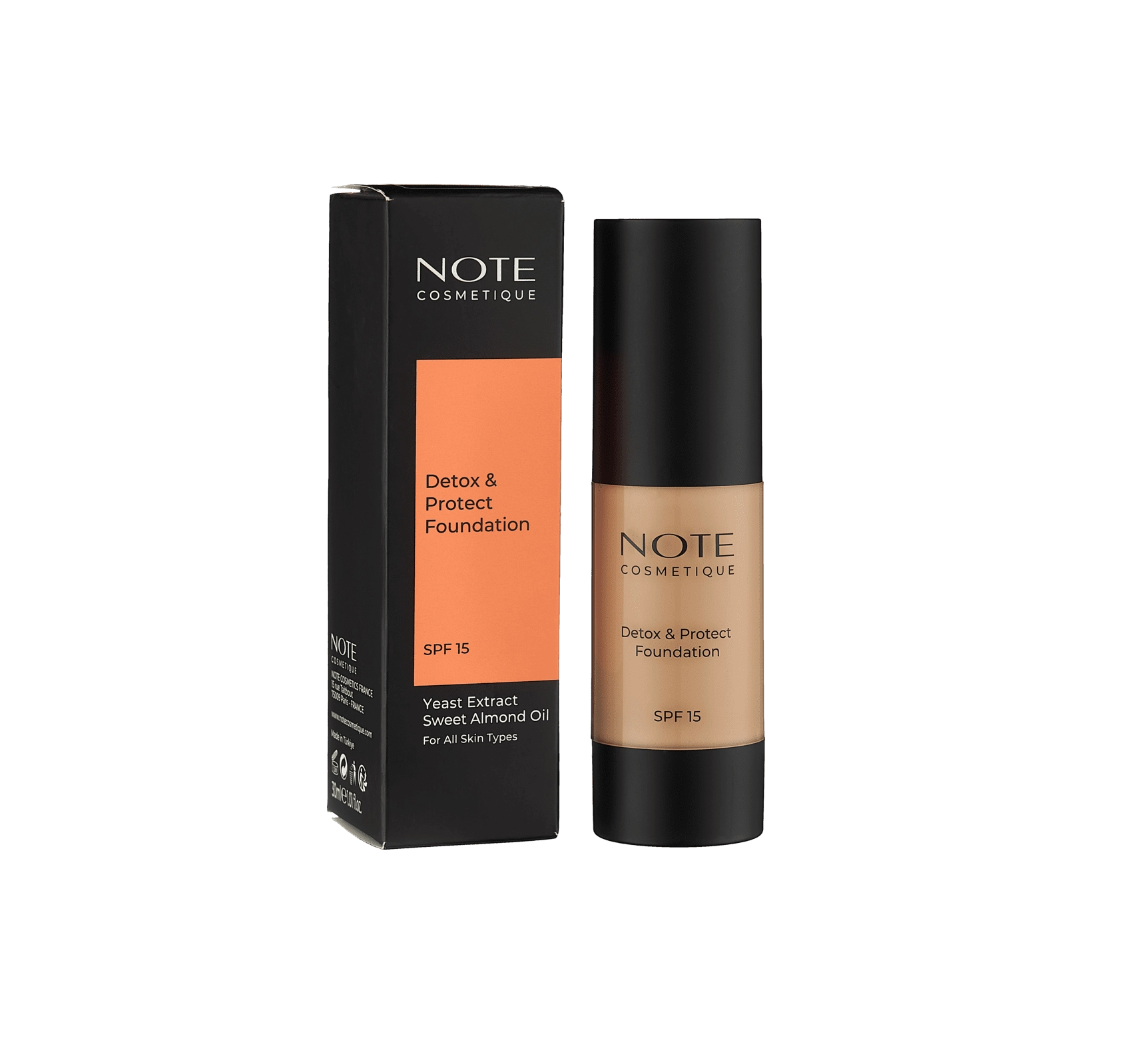 Тональный крем  NOTE DETOX AND PROTECT FOUNDATION 116 SPF15 (30 ml) купить