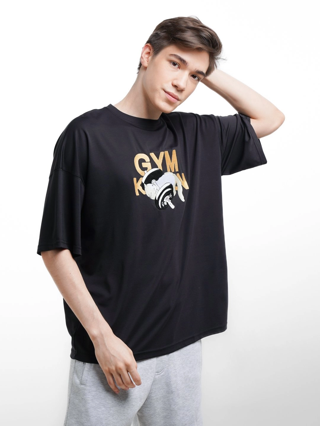 Футболка, с принтом "GYM KITTEN " XL рассрочка