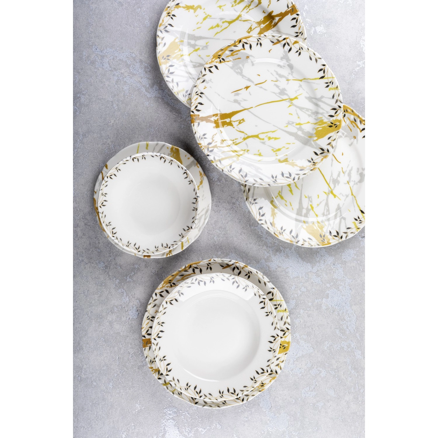 Fiyat (24 buyumli) dasturxon servizi Organik ORG24YS01DB1355 O'zbekistonda