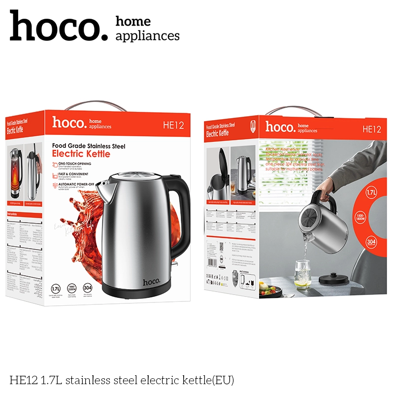 Hoco HE12 qora elektr choynagi - rasm №6 Hoco HE12 qora elektr choynagi bo'lib to'lash