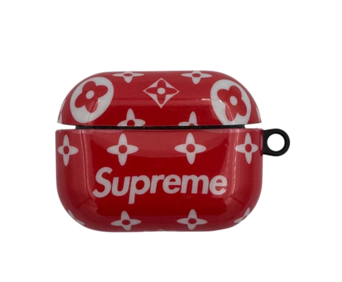 Чехол силиконовый для Supreme Airpods Pro 2 CH0707 красный купить