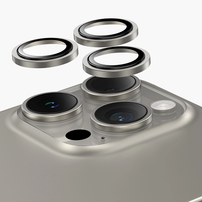 Защитное стекло KEEPHONE Natural Titanium Camera Lens для камеры iPhone 15 Pro Max купить