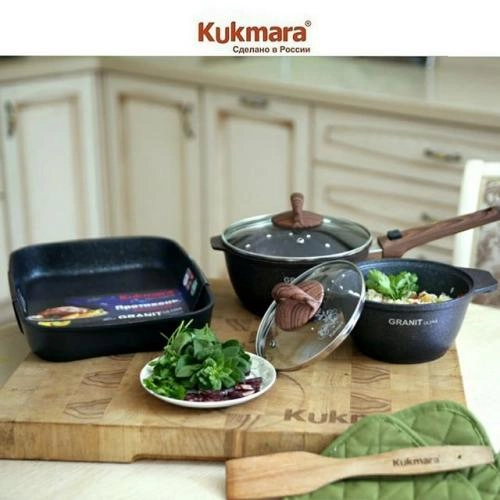 Ковш 2,2л с антипригарным покрытием, со съемной ручкой, стеклянной крышкой (тёмный, кофейный, светлый, фисташковый) рассрочка