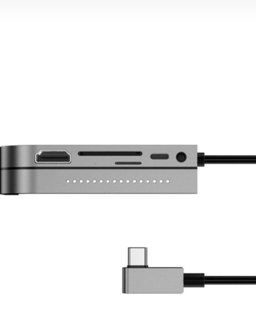 Type-C-концентратор Хаб Baseus Bend Angle No.7 Multifunctional Type-C HUB Converter для iPad купить