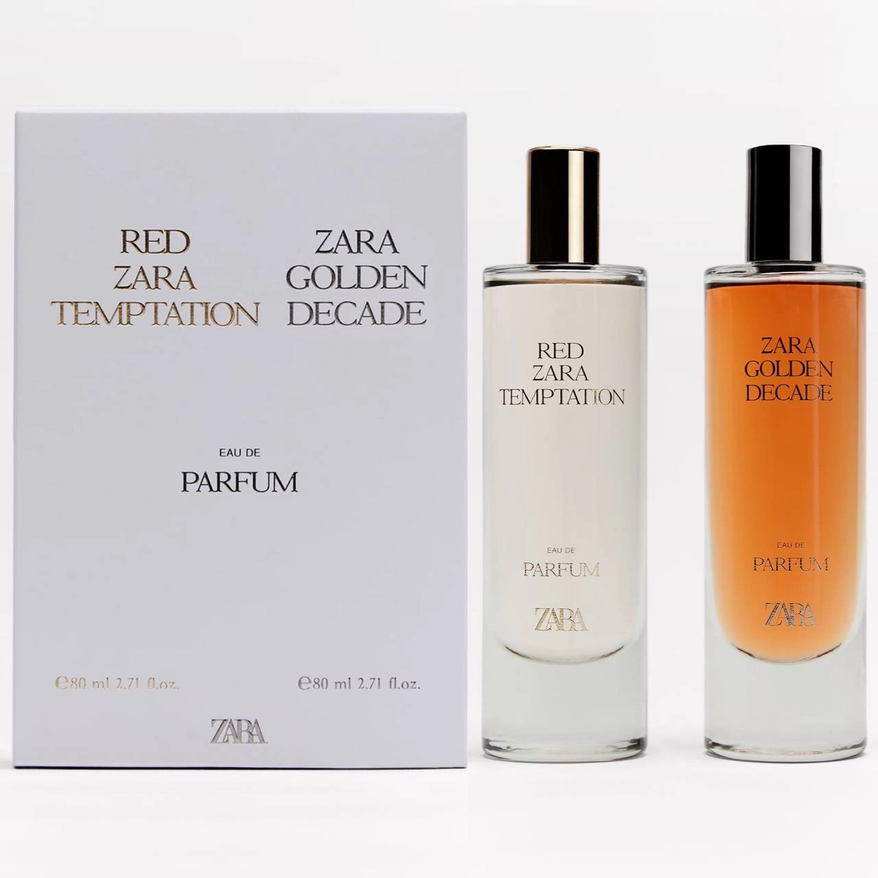 Zara RED TEMPTATION 80 МЛ + OLDEN DECADE 90 МЛ— парфюм для женщин в Узбекистане