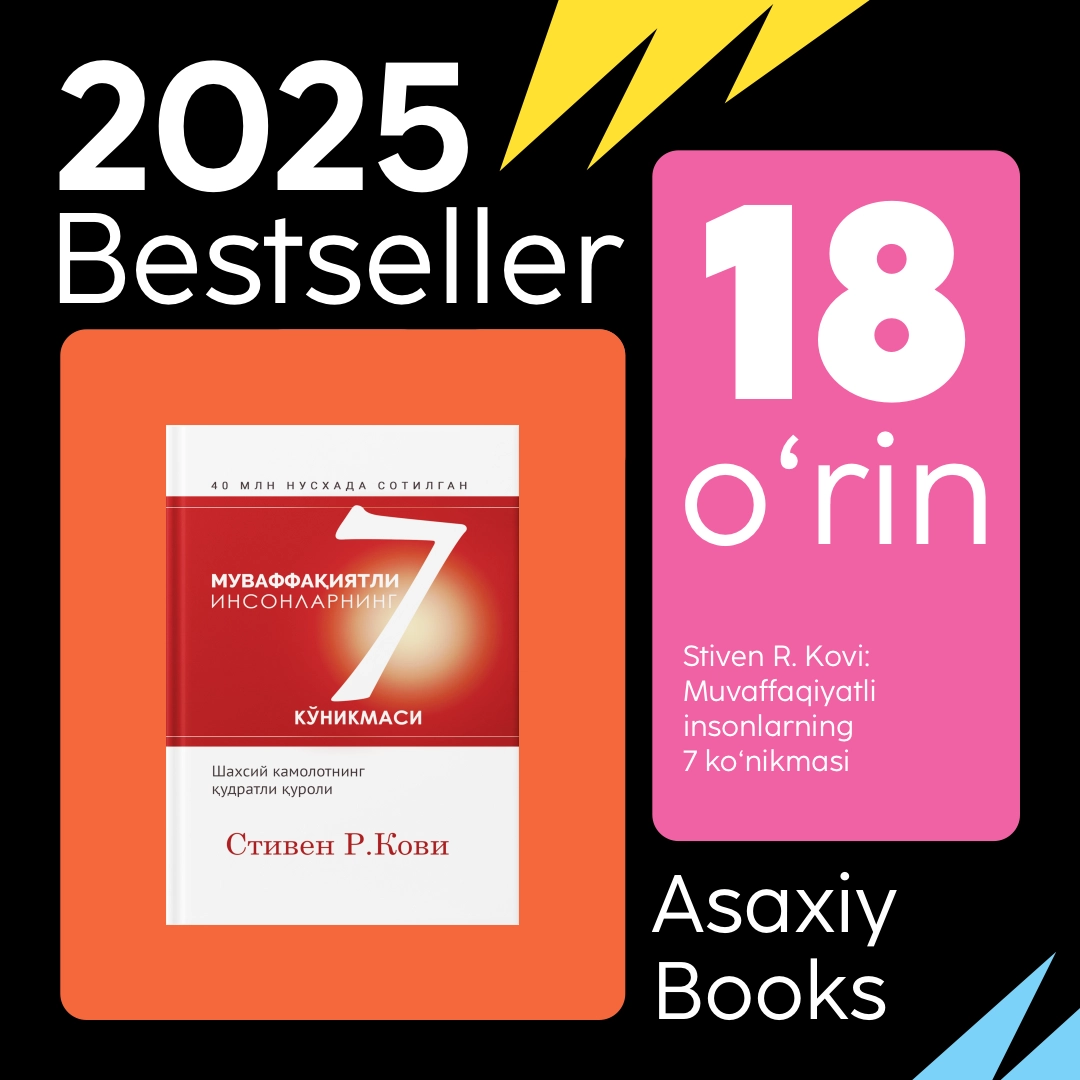 "Asaxiy Books yil bestsellerlari 2025" to&lsquo;plami - uygacha yetkazish bepul! rasm bilan