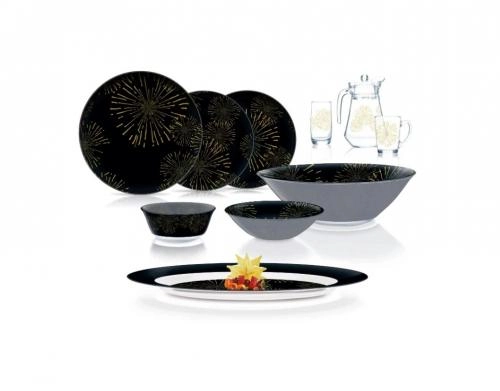 Столовый сервиз Luminarc Simply Nightfall Silver 46 пр. купить