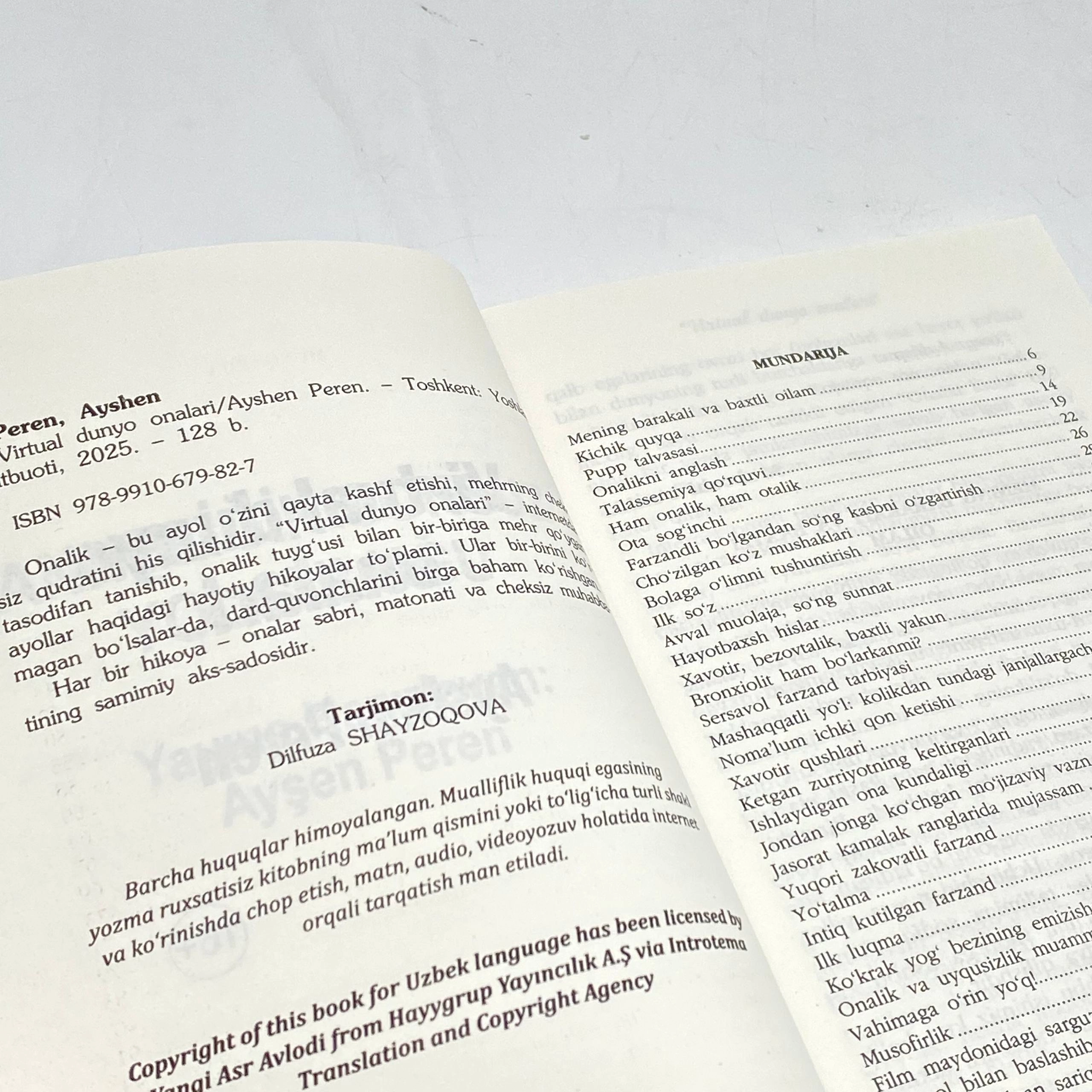 Айшен Перен: Витуал дунё оналари в Узбекистане