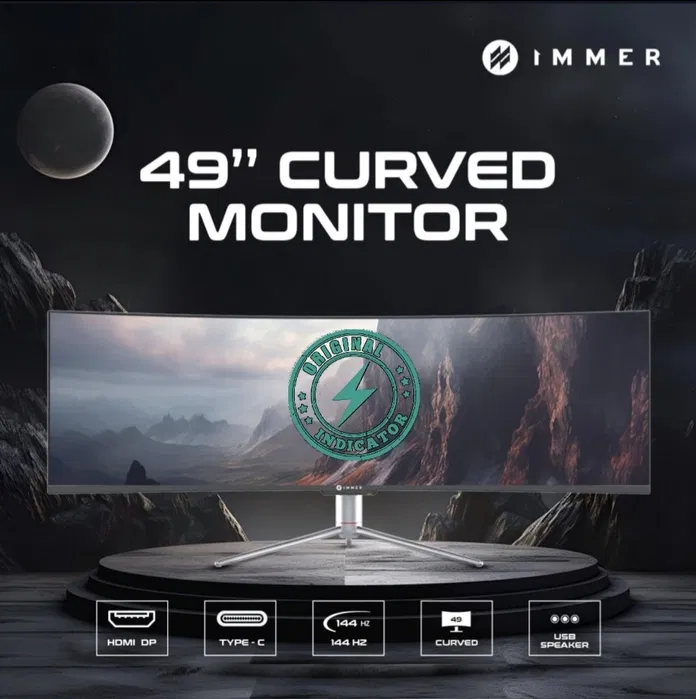 Монитор IMMER 49WC9000I  49" CURVED (HDMI+DP+TypeC+USB+SPEAKER) 144Hz, HAS, (3840*1080 купить