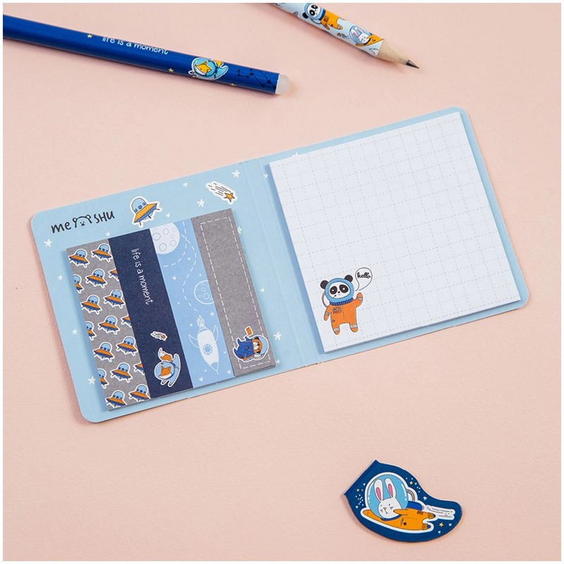 MESHU "Space Adventure" zakladka va yopishqoq stikyerlar to‘plami sotib olish