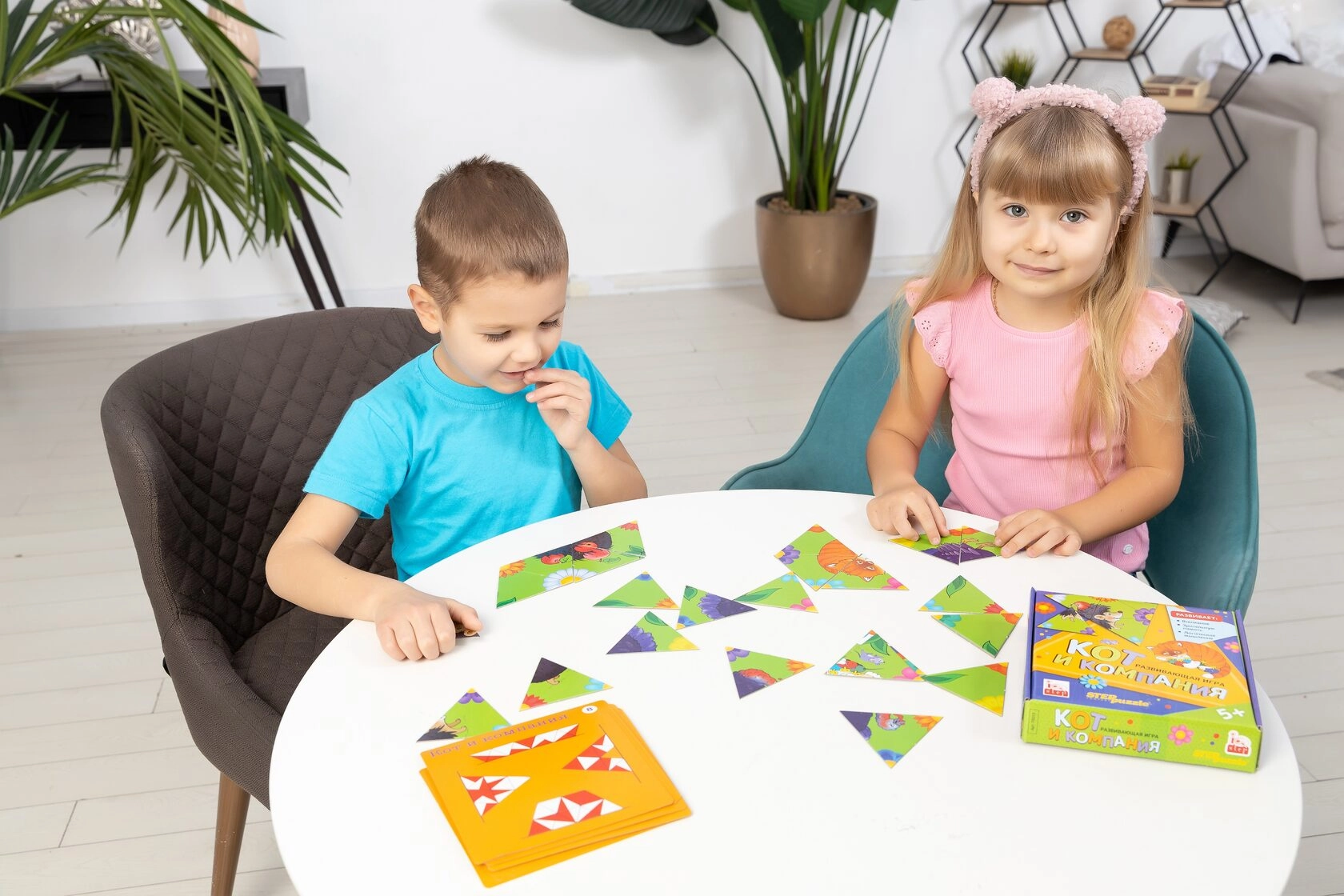 "Кот и компания Тримино" IQ step o'quv o'yini onlayn