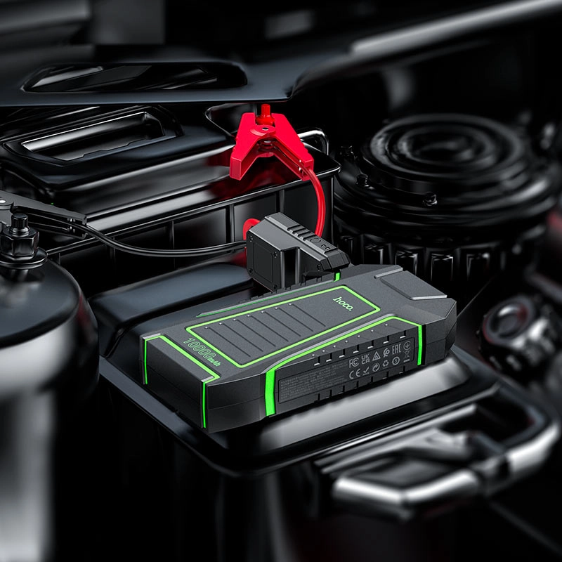 Portativ batareya Hoco QS1 Land 1000mAh avto uchun ishga tushirish qurilmasi bilan bo'lib to'lash