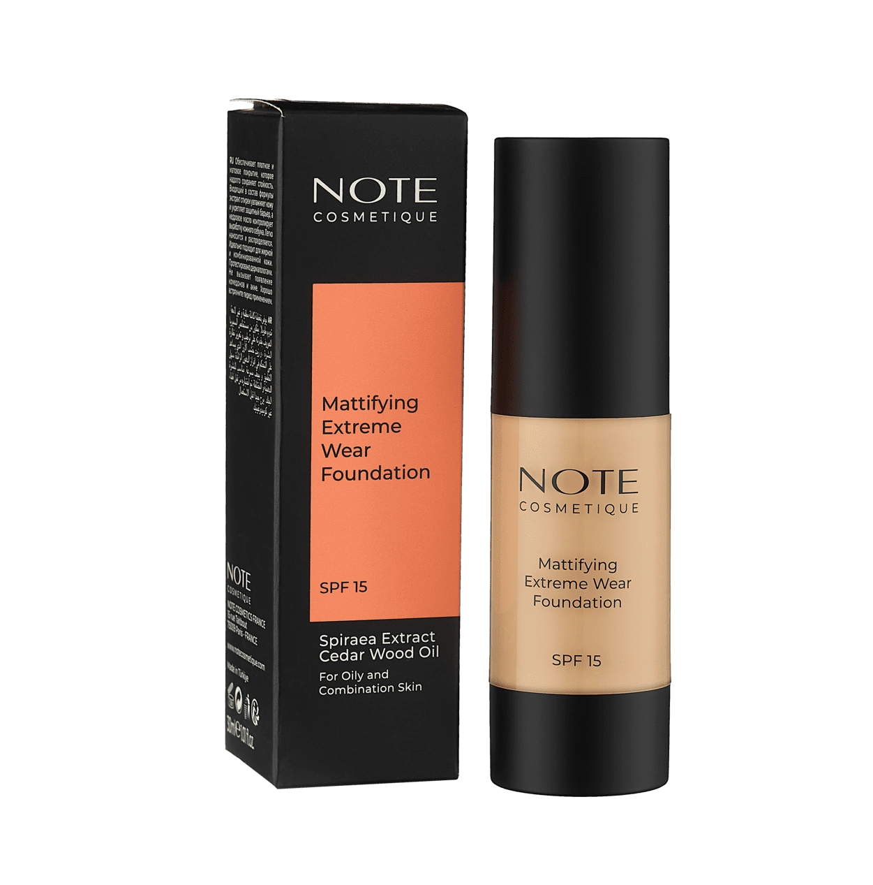 Тональный крем  NOTE MATTIFYING EXTREME WEAR FOUNDATION 121 SPF15 (30 мл) купить