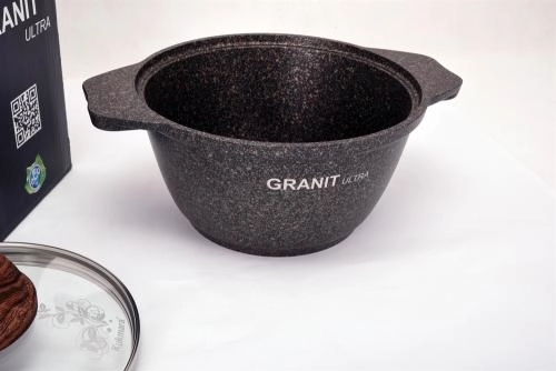 Кастрюля Kukmara 1 л линия Granit Ultra (Original, Blue) недорого