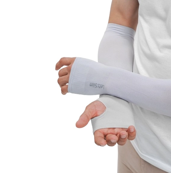 Перчатки от загара, солнцезащитные, компрессионные, Lets Silim синий недорого