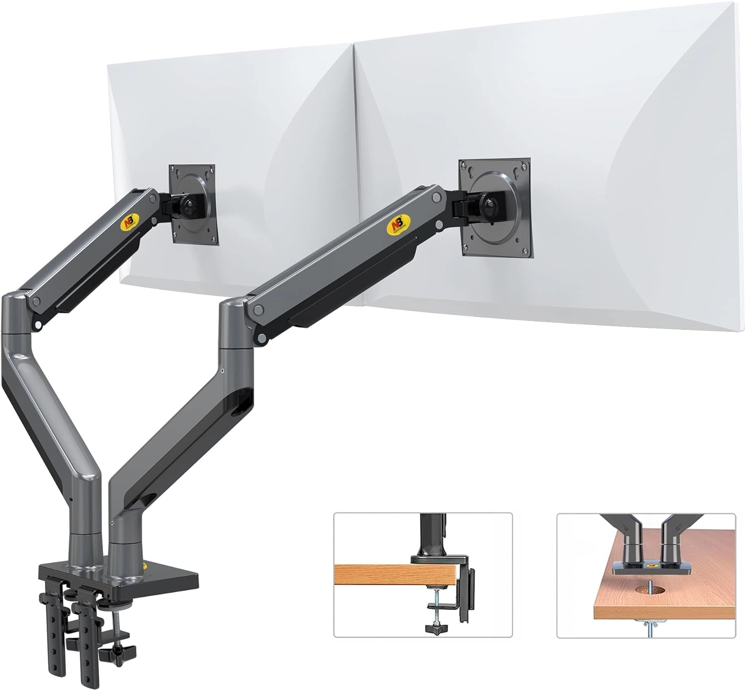 NB G35 stol usti monitor kronshteyni (22&Prime; &ndash; 32&Prime;) , Grey arzon