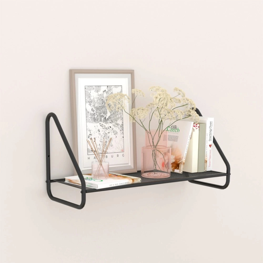 Barselona 21 Devor tokchasi (BARCELONA 21 wall shelf) (qora) arzon