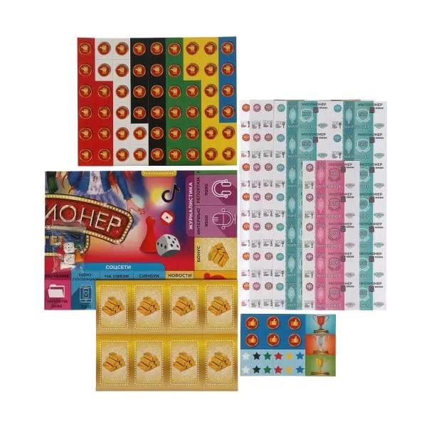 Настольная бизнес-игра Миллионер Блогеры onlayn