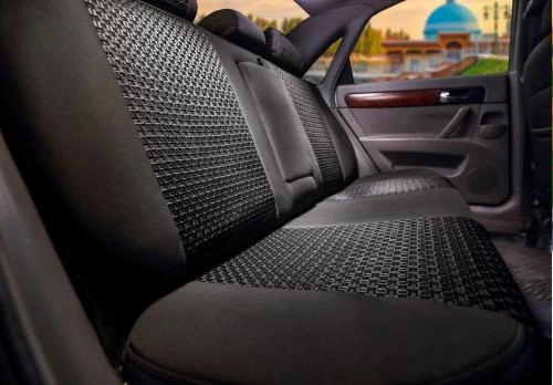 Авточехол Cardinar для Lacetti 3. Rio с экокожей, Черный недорого