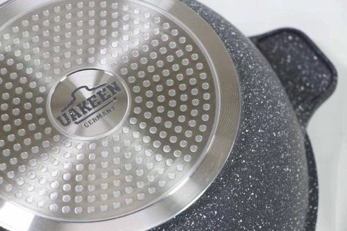 Granit qoplamali 8l UAKEEN qozon-mantiqasqoni (qora, kulrang) O'zbekistonda