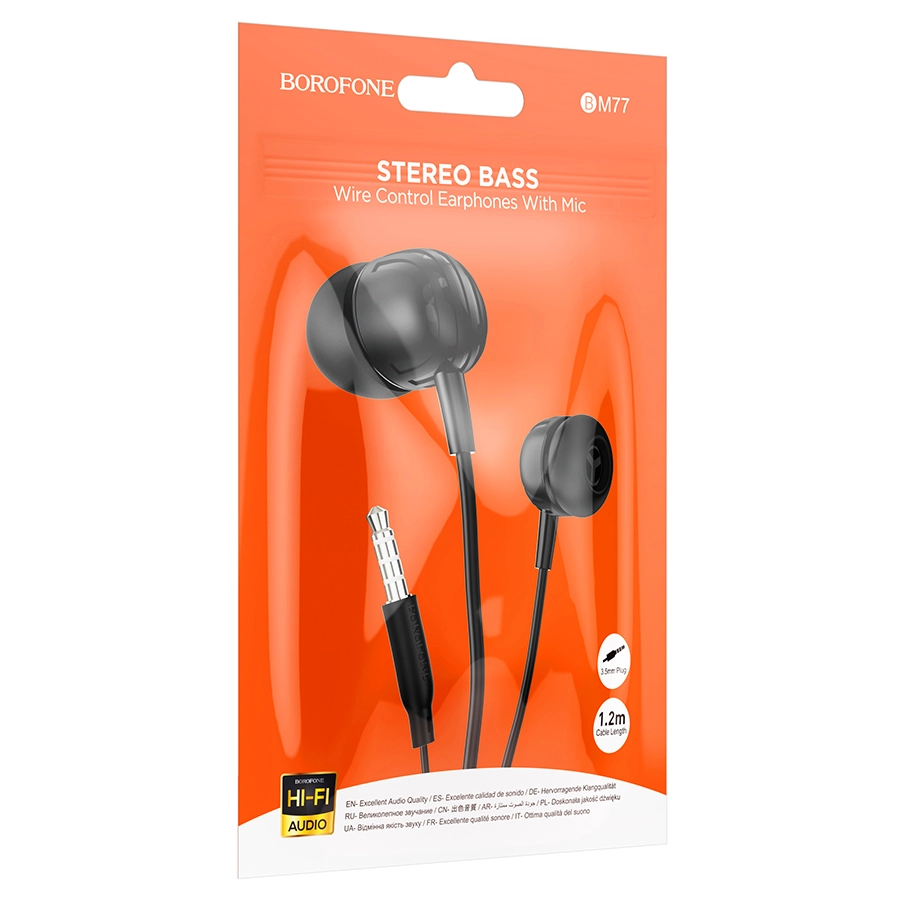 Проводные наушники Borofone BM77 Ascending  - Black цена