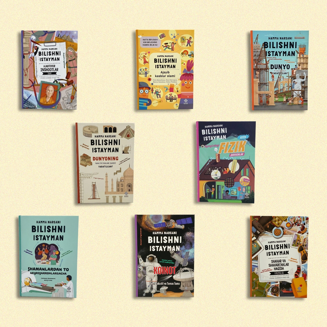 To'plam: Hamma narsani bilishni istayman (8 ta kitob) sotib olish
