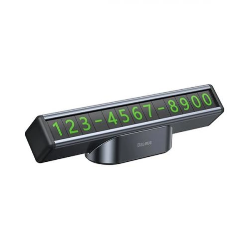 Парковочный номер (автовизитка) Baseus Square Bar Temporary Parking Number Plate Black недорого