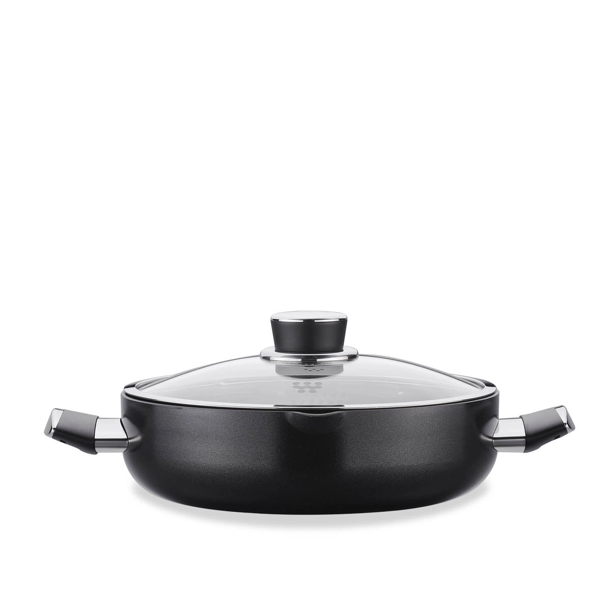 Kastrulya past qopqoq bilan KORKMAZ LENA LOW 26&times;7,5 sm (A3886) arzon