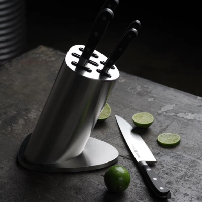 Набор ножей в металлической подставке 6 пр FISSMAN с фото