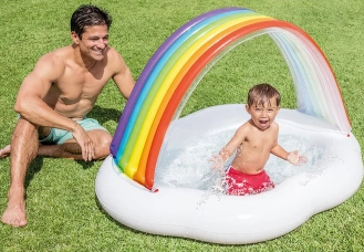 Детский надувной бассейн Intex "Радуга в облаках" 57141 в Узбекистане