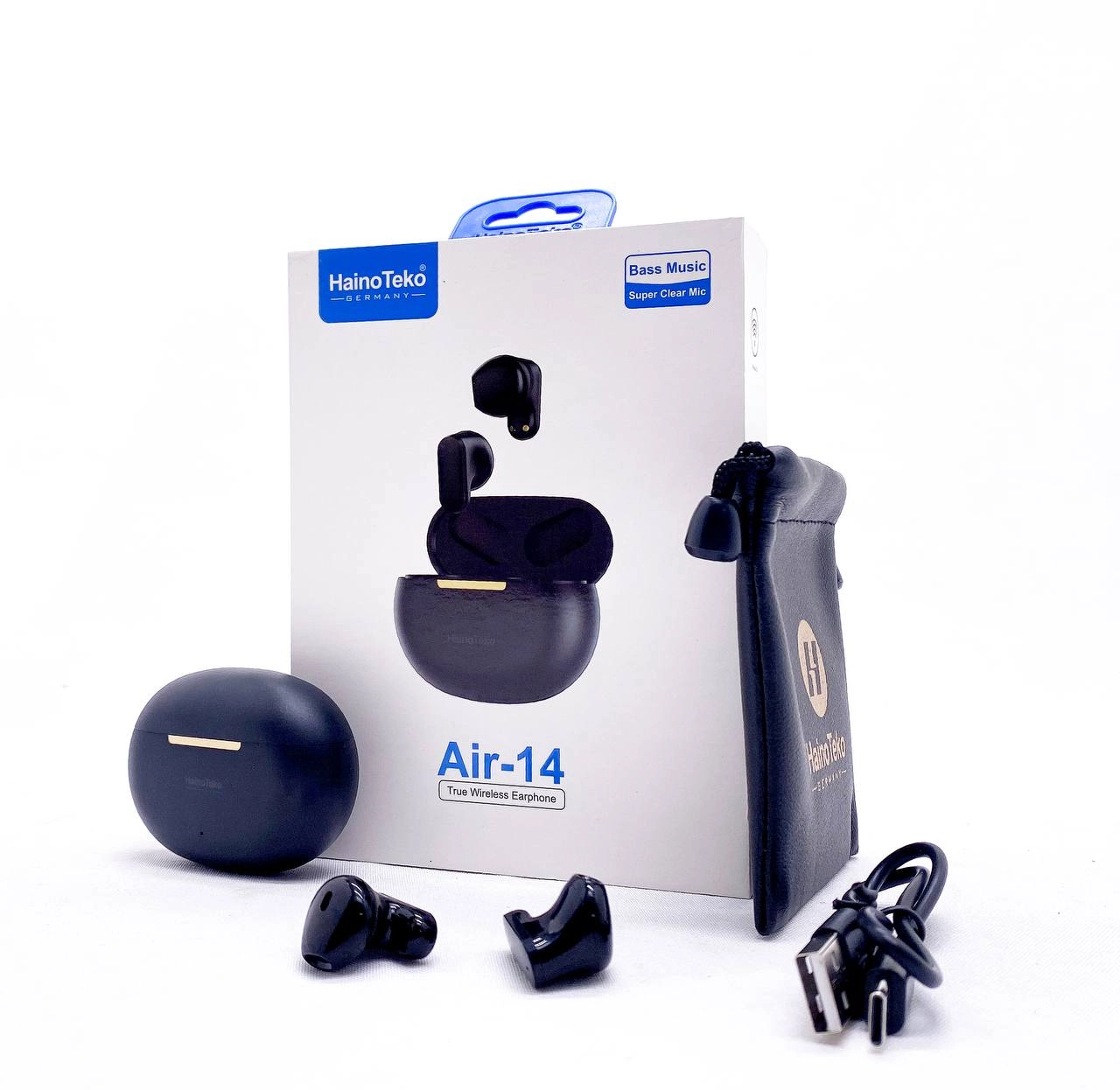 Haino Teko Air-14 qora simsiz naushnigi onlayn