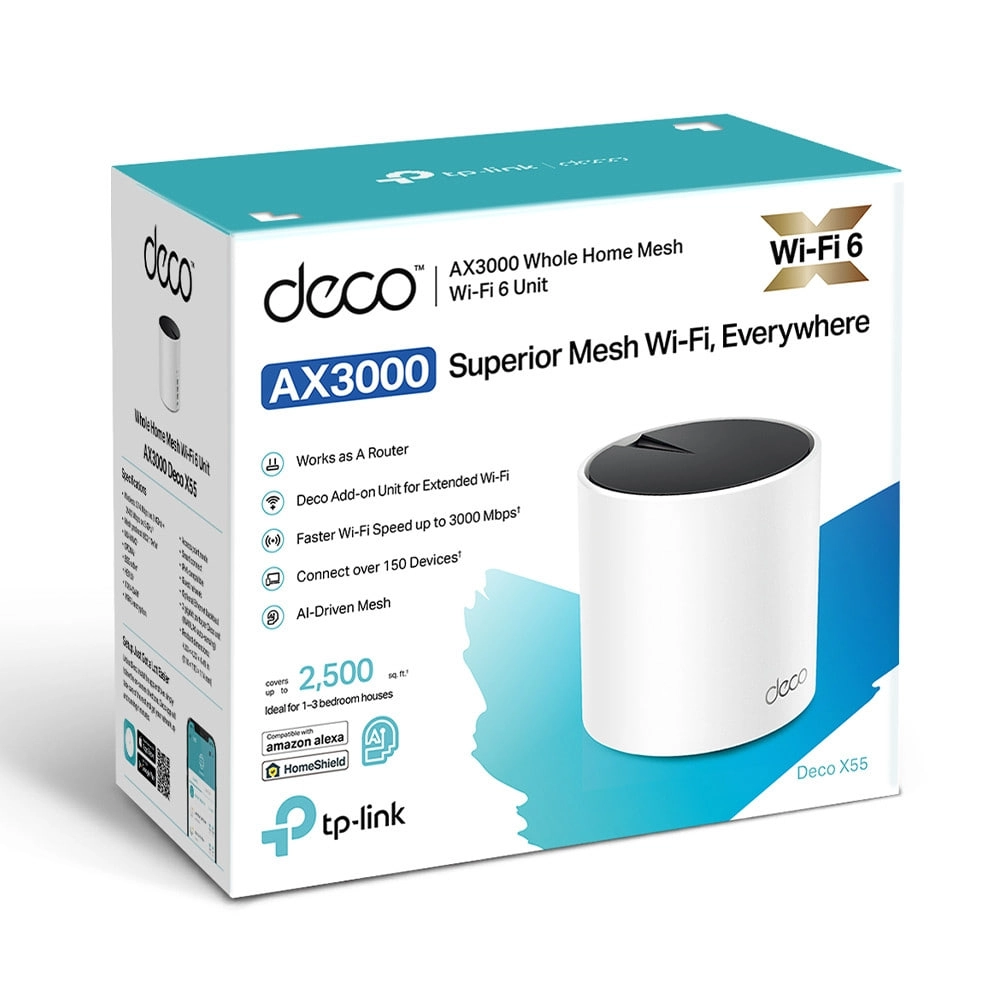 TP-LINK Deco X55 (1-pack) – Wi-Fi Mesh tizimi O'zbekistonda