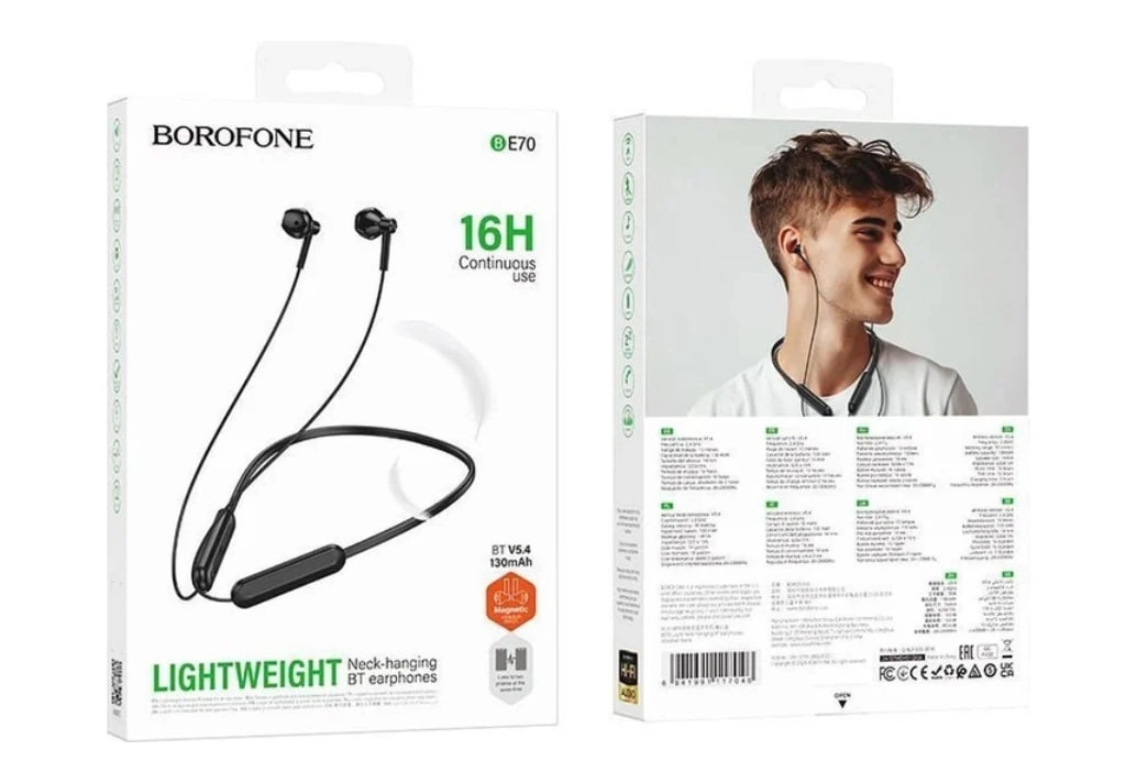 Беспроводные наушники Borofone BE70 черный онлайн
