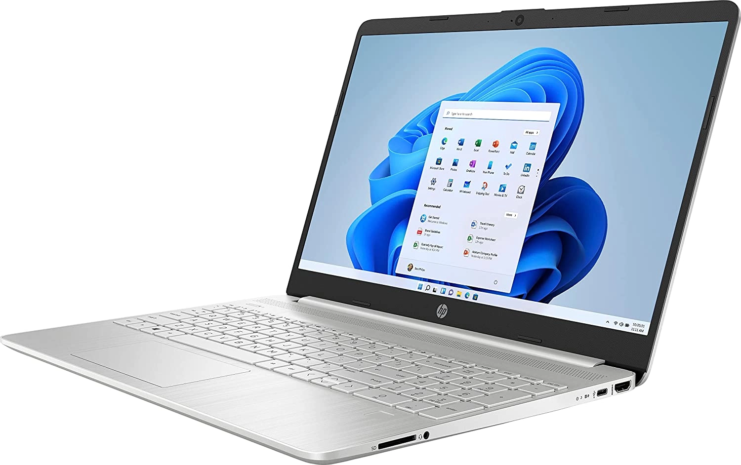 HP 15-DY4013DX, Coe I5-1155G7, DDR4 12Gb, SSD 256Gb, 15.6" HD, sensorli ekran, Silver Noutbuki O'zbekistonda